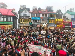 केंद्र सरकार के खिलाफ माकपा से जुड़े विभिन्न संगठनों का शिमला मॉल रोड़ पर जेल भरो आंदोलन, धारा 163 तोड़ी,पुलिस बनी मूकदर्शक.