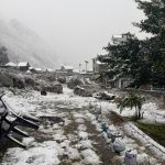 किन्नौर की ऊंची चोटियों पर ताजा हिमपात,ठंड ने दी दस्तक