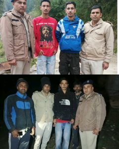 चूड़धार के जंगल में भटके दो युवक का सफलतापूर्वक रेस्क्यू
